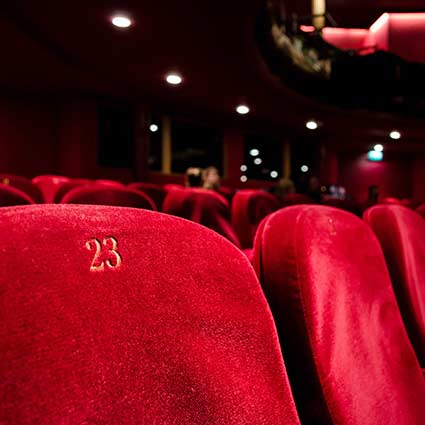 Theater seats red