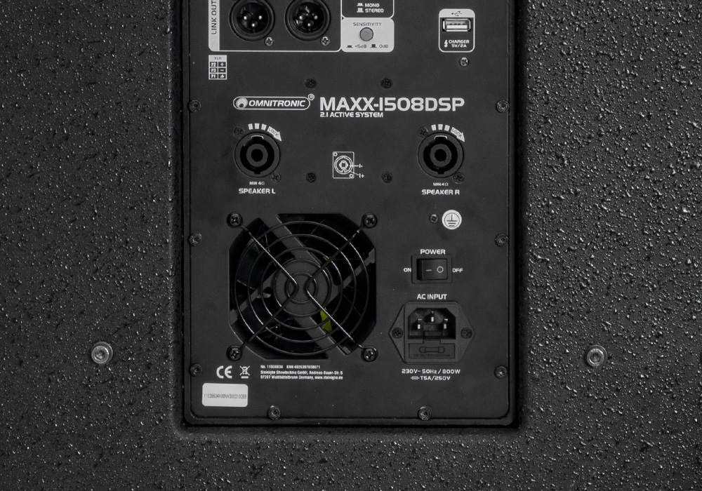 Omnitronic MAXX Serie Anschlüsse
