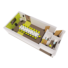 Intusonic Anwendungsbeispiel Konferenzraum