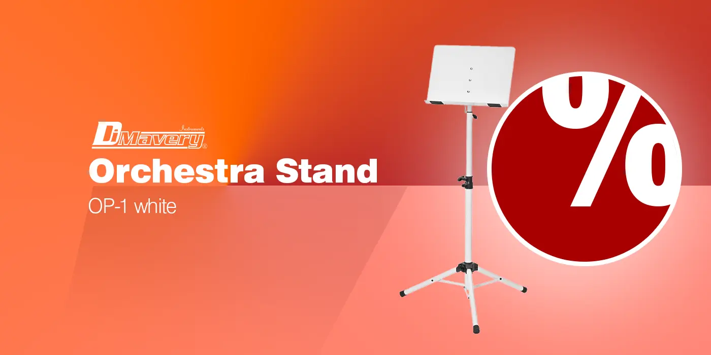 DIMAVERY Orchester-Notenpult OP-1 ws