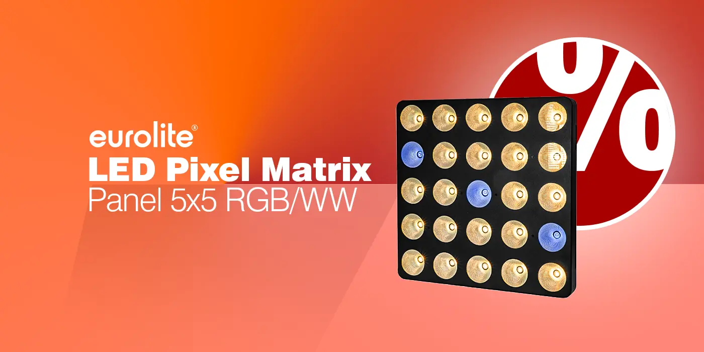 EUROLITE LED Pixel Matrix Panel 5x5 RGB/WW