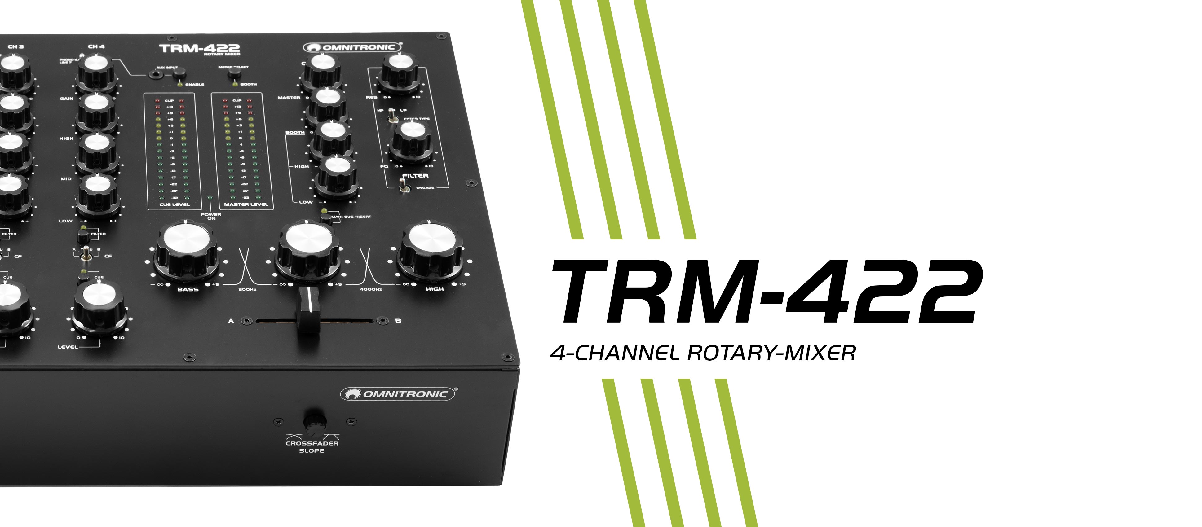 OMNITRONIC TRM-422 4-Kanal Rotary-Mixer Titelbild