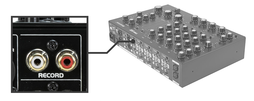 OMNITRONIC TRM-422 4-Kanal Rotary-Mixer Set-Recording