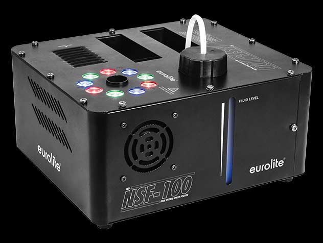 EUROLITE NSF-100 LED DMX Hybrid Spray Fogger Frontansicht