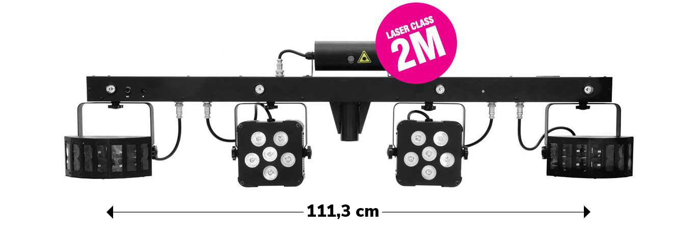 EUROLITE LED KLS Laser Bar PRO FX-Lichtset Frontansicht